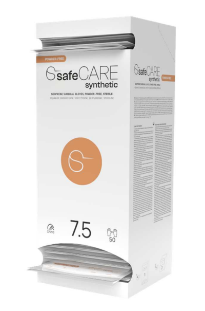 Safe Care Synthetic Рукавиці хірургічні латексні, без пудри розмір 6.5
